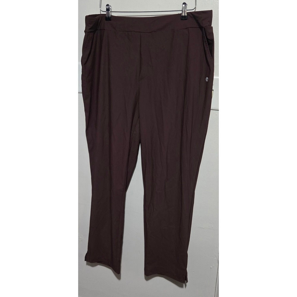 Baleaf Womens 3XL Plus Size Active Pants Grey and Brown. 2 Pairs.